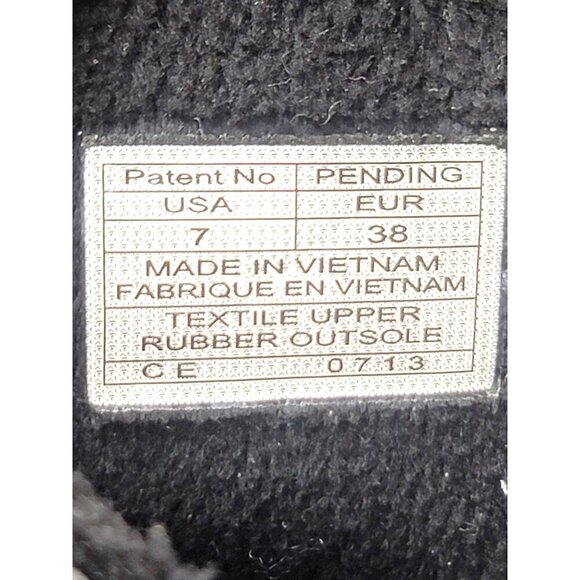 Sanuk Womens Grey Tribal Pattern Cozy Boot Slippers With Rubber Soles Size 7 - Picture 9 of 10